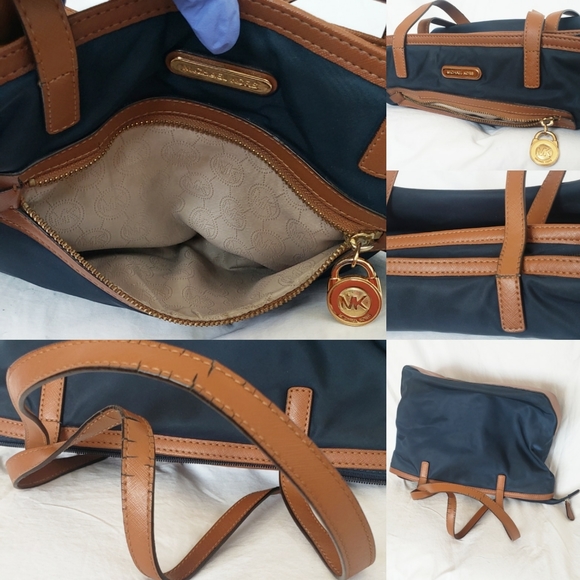 Michael Kors Blue/Brown Purse - Picture 8 of 8